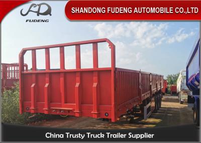 China Height 600mm Q345B Cement 12.5M Side Wall Semi Trailer for sale