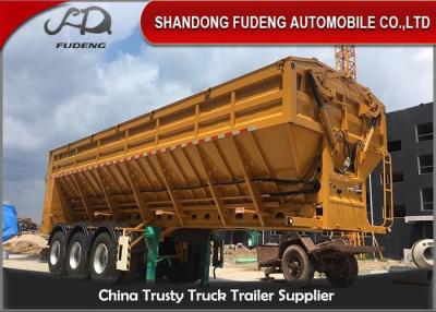 China 3600MM 3 Axle Steel Conveyor Belt 60T Dump Semi Trailer for sale