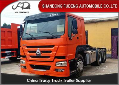 Κίνα 6X4 επικεφαλής φορτηγά τρακτέρ τύπων 375Hp επίπεδης βάσης χρησιμοποιημένα προς πώληση