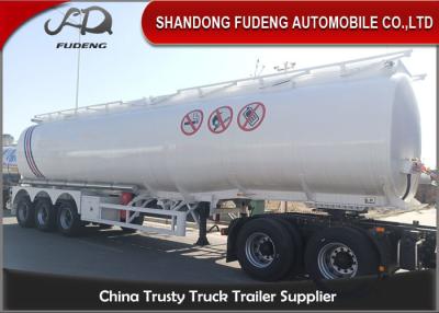 China Petrol Oil 6 Compartment 42000L Aluminium Fuel Tanker for sale