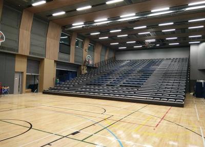 China Upholstered Retractable Audience Seating , Temporary Spectator Stands For School for sale