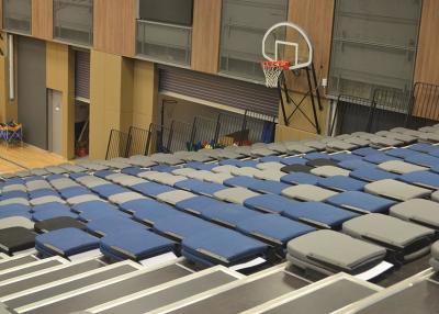 China Telescopic Retractable Stadium Seating Fabric Upholstery For Exercise Venues for sale