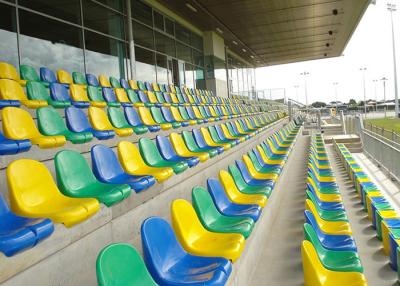China Steel Bucket Sports Stadium Seats Chair Polymer BS5852 FR Standards For Arenas for sale