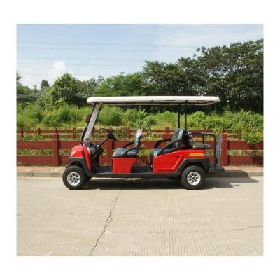 China 6 Passenger Cart Electric Golf Cart Red Color Club Cart Airport Electric Golf Cart Boarding and Handling - CX060T for sale