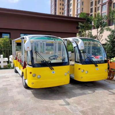China 11 Seat Electric Sightseeing Car Factory Customized Scenic Spot Using Large Power Electric Tour Car 4650*1500*2050 for sale