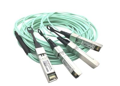 China QSFP+ 40g To 10g Breakout Cable 10m OM3 FTTH FTTB FTTX Network for sale