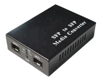 China SFP To SFP Manageable Data Ethernet Media Converter Auto Negotiation Function for sale