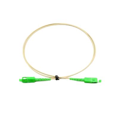 China FTTH Optical Fiber Patch Cord Simplex SC To SC G657A2 Ivory Color for sale