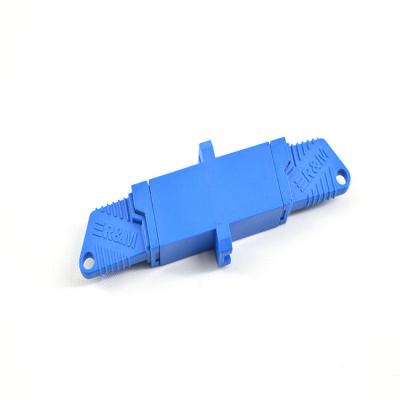 China E2000 Single Mode UPC Optical Connector Simplex Blue With Flange for sale