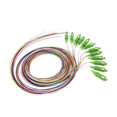 China 12 fibra insensible los 2m de la curva del SC G657A2 del solo modo del cordón de remiendo de la fibra óptica del filamento en venta