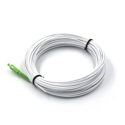 China FTTH Flat Drop Fiber Optic Cable  Pigtail 2.0 x 3.0mm G657A1 SC APC 30m for sale