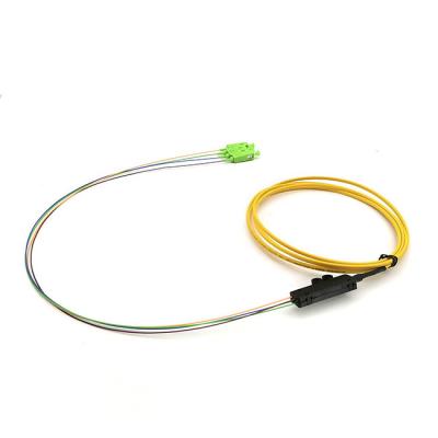 China 4 coletas ópticas de fibra óptica unimodal de la cinta del SC APC los 0.9MM LSZH G652D en venta