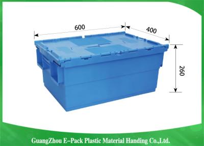 China Stardard Blue Large Plastic Storage Containers , Space Saving Plastic Bin Storage for sale