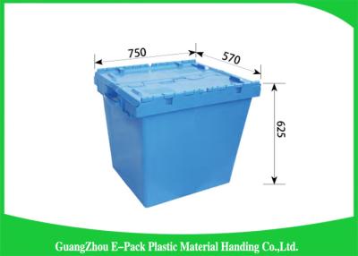 China 170L100% New Pp Heavy Duty Storage Bins , Plastic Box With Hinged Lid Space Saving for sale