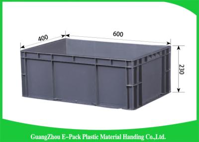 China 45 Litre Euro Plastic Storage Boxes , Industrial Storage Bins Light Weight PP for sale