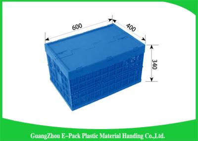 China Nestable Collapsible Storage Boxes With Lids , Standard Plastic Shipping Crates for sale