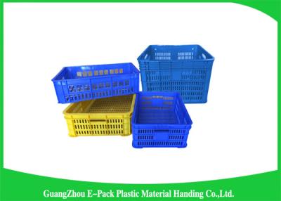 China Vegetable And Fruit Apple Plastic Food Crates for Supermarket Heavy Duty for sale