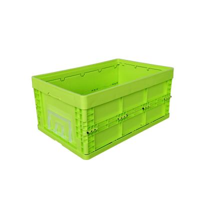 China Recipientes plásticos dobráveis do verde do tamanho padrão/caixa plástica dobrável à venda