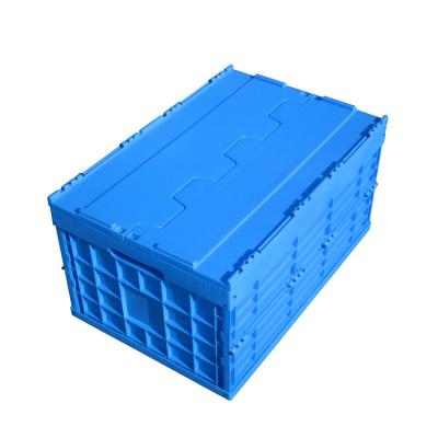 China 600*400*330 Mm Portable Plastic Folding Storage Crates For Collection for sale