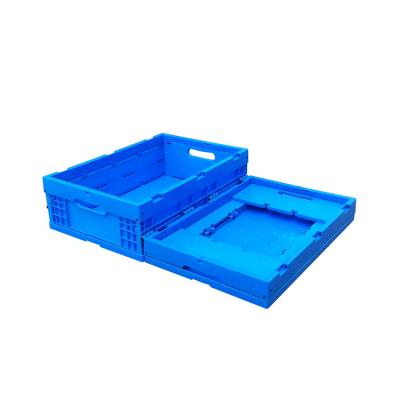 China 600*400*185 Mm L Foldable Plastic Box / Collapsible Storage Crate for sale