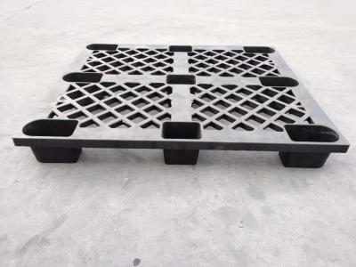 China Light Duty Transportation Nesting 1200*1000 mm One-Way Packaging Plastic Pallets Black Color for sale