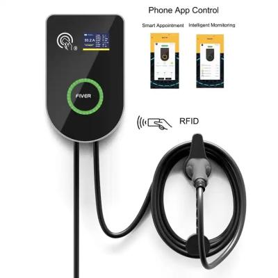 China 32A EV Charging Station OCPP 1.6 Smart Wallbox 22KW With Wifi 4G Communication for sale