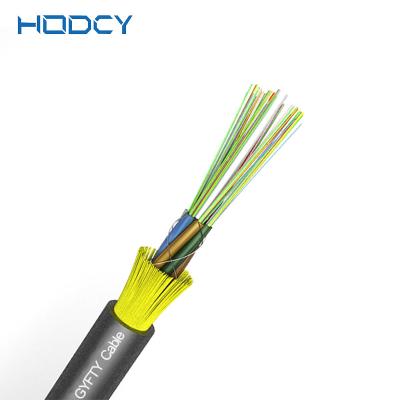 China GYFTY Outdoor Fiber Optic Cable High Voltage Aerial G657A G652D FRP Strength Member for sale