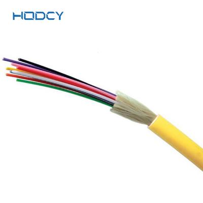 China OS2 SingleMode Indoor Fiber Optic Cable GJFJV 1-12cores Loose Tube Structure for sale