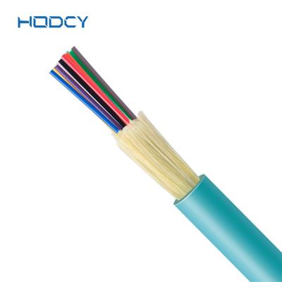 China 0.9mm Indoor Fiber Optic Cable / OM4 OM3 Multimode Fiber Cable Aqua Color for sale