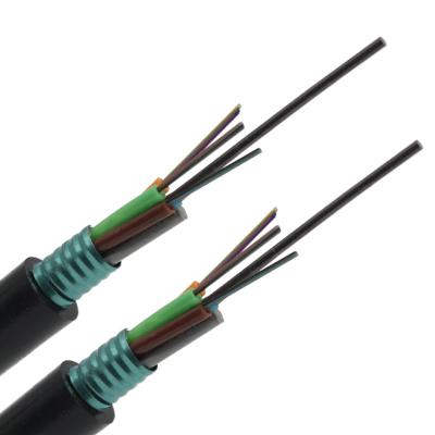 China 12 24 cabos de fibra ótica fracos do tubo de 48cores GYTS todo o apoio dielétrico do auto à venda