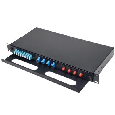 China 19'' 1U ODF 24 Port SC Fiber Patch Panel Distribution Box SMC IP55 for sale