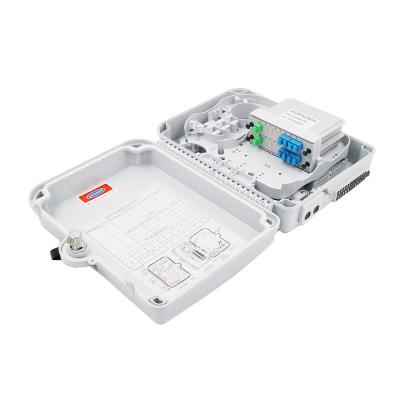 China 12 Core 1:8 PLC Optical Fiber Splitter Box Outdoor Waterproof For CATV Networks for sale