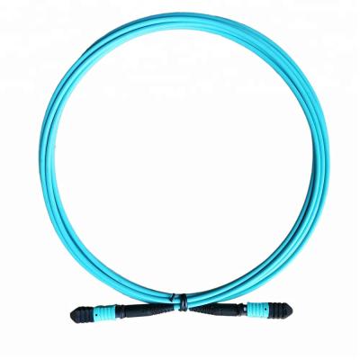 China 12 Fibers Female MPO Fiber Optic Patch Cord Pigtail Cable 0.9mm 2.0mm 3.0mm for sale