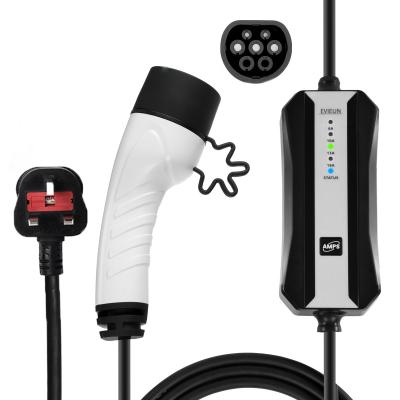 China 16A Type 2 Portable Electric Car Charger  CCS Combo 2 Fast Charger for sale