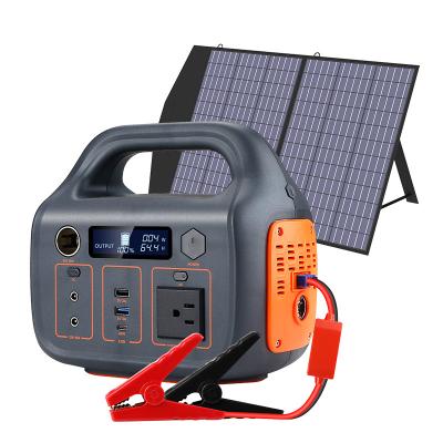 China 500W Solar Energy System Portable Solar Power Bank Generator With Rechargeable Lithium Battery for sale