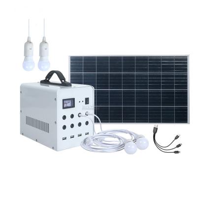 China 10W trieb tragbarer Solargenerator Kit Home Solar Off Grid Batteriefeld an zu verkaufen