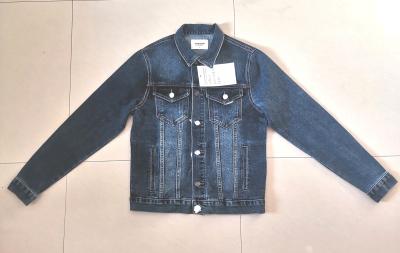 China Trend Denim Jeans Jacket Long Sleeve Slim Fit Boy Casual Jeans Jacket MDJ982-4 for sale
