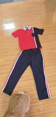 China Unisex Casual Gym Clothes Short Long Sleeve Uniform School Suit T Shirt Pants 55 for sale