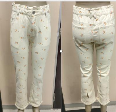 China Blue Children Jeans Kid Stretch Denim Pants Girls Fashion Jrt15 Medium Rise for sale