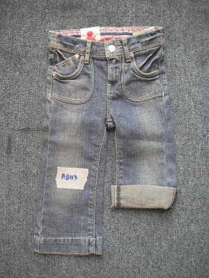 China Girls Trend Children Jeans Custom Logo Stretch Denim Pants Jrt14/13 for sale