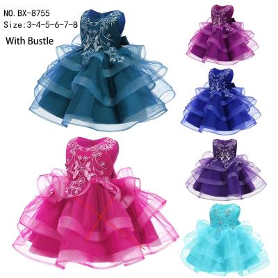 China Party Wear Princess Dress Up Clothes Fashionable Red Purple Blue for sale