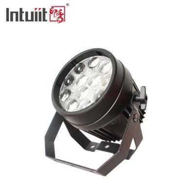 China Silent 12x10W RGBW 4in1 LED Zoom Par Stage Light Impermeable LED Par Can Stage Light en venta