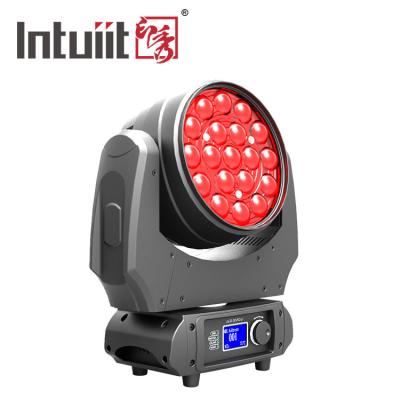 China 1020lm Zoom Moving Head Light Wide Angle 19*10W RGBW 4 In 1 Beam Wash Moving Head for sale