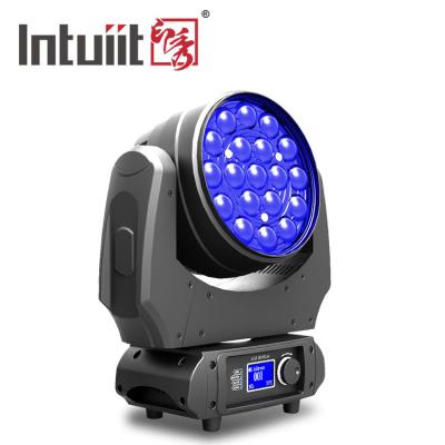 China DMX512 Zoom Moving Head Light With Wide Angle 19*10W RGBW 4 In 1 Beam Wash Moving Head for sale