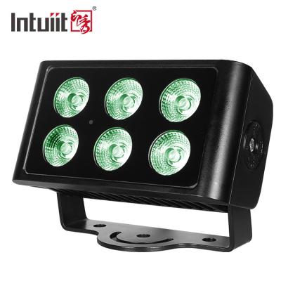 China Outdoor LED Stage Flood Lights 6Pcs*5W RGBW 4 In 1 LED Wall Washer DMX Control for sale