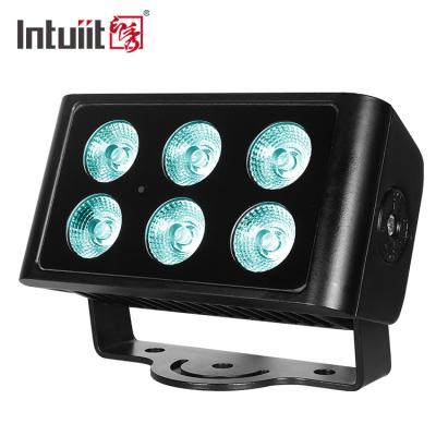 China 6X5W DMX RGBW LED Wall Wash Flood Light For Project Waterproof Outdoor City Building Color Lighting for sale