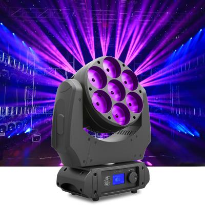China 7x40w RGBW 4 In 1 Beam Wash LED Moving Head Light With Zoom Dj Club Disco Light for sale
