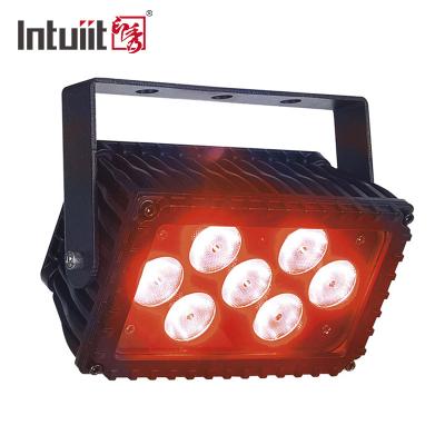 China Waterproof Stage Lighting 7x3W Rgbw Led Flood Light Dmx Blinder Wall Washer 4 In 1 Lights for sale