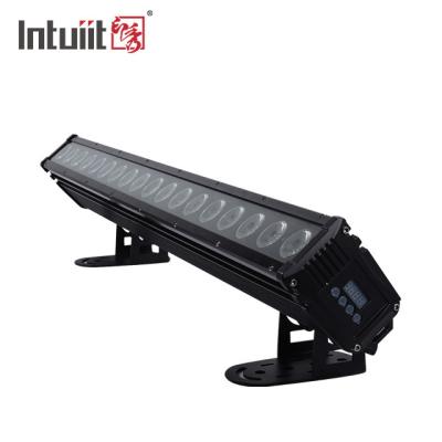 China Outdoor Led Strip Dmx Rgbw Wall Washer Light 18*8W 4 In 1 Landscape Stage Lights For Building Exterior for sale