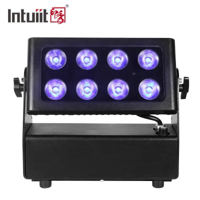 China IP65 Waterproof Outdoor Wall Washer 8*15W 4 In 1 RGBW Led Battery Wall Stage Light for sale